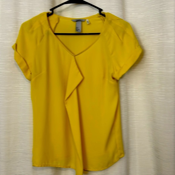 H&M Women’s or girls gold yellow top size 2 - Picture 1 of 8